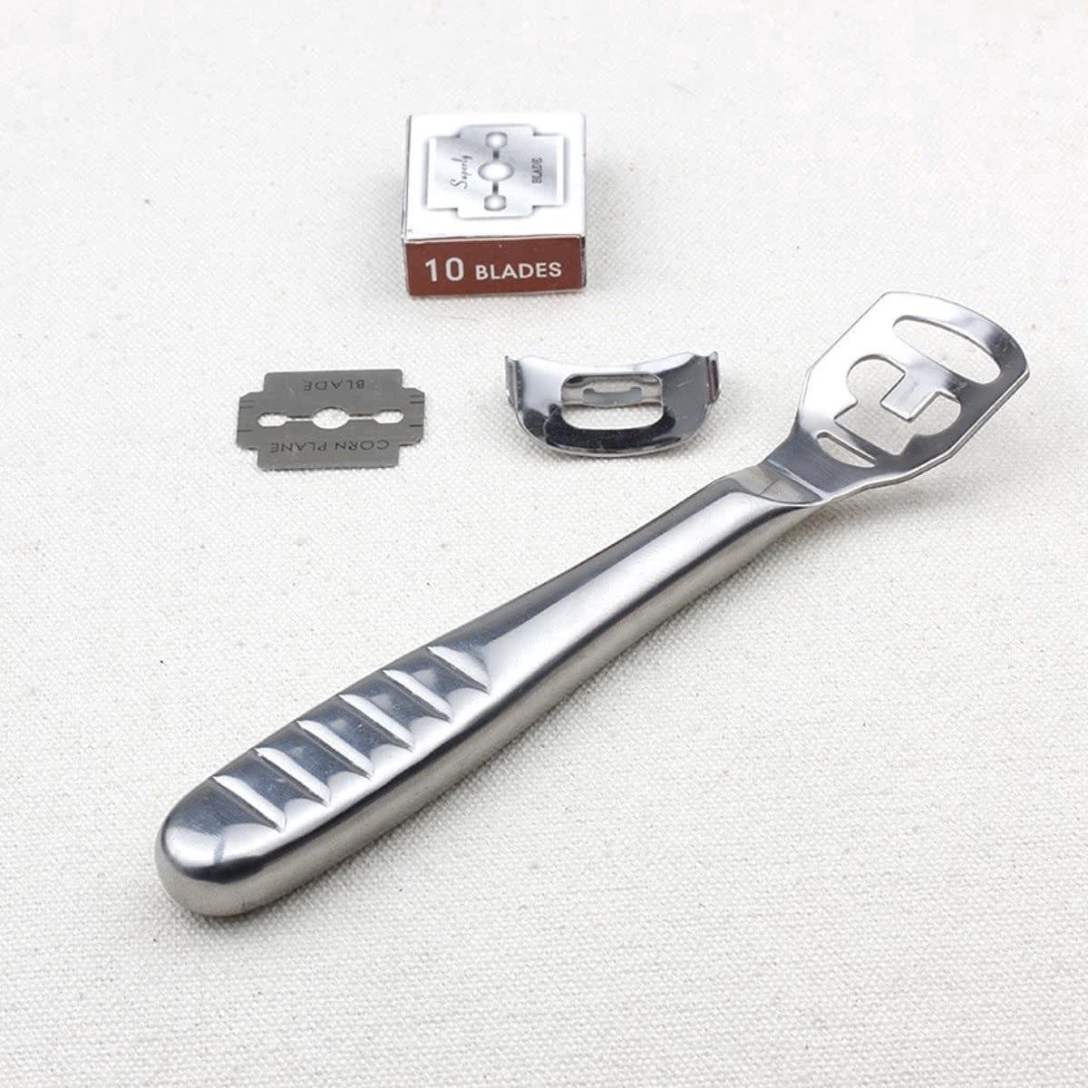 Goedkoopste New Age Devi - Eeltschraper - Eeltschaaf - RVS - Eelt rasp - Eeltverwijderaar met mes - Eeltvijl - Eeltschrapervijl voor professionele resultaten