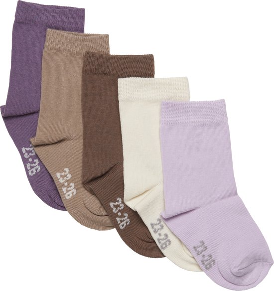 Chaussettes Minymo Kinder , Multi (lot de 5), très raisin (19-22)