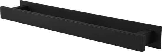 Foto: Handdoekrek zonder boren uitschuifbaar handdoekrek voor badkamer 37 70 cm roestvrijstalen handdoekrek met wandplank voor badkamer en keuken 2 installatiemethoden zilver 