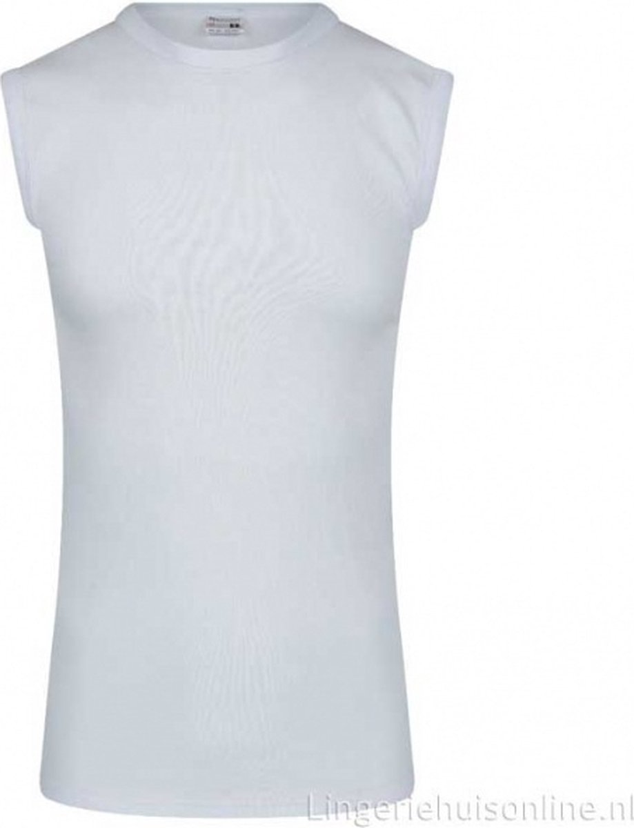 Mouwloos shirt - Beeren - Comfort feeling - wit - maat XXL