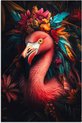 Fleurs, Flamant rose