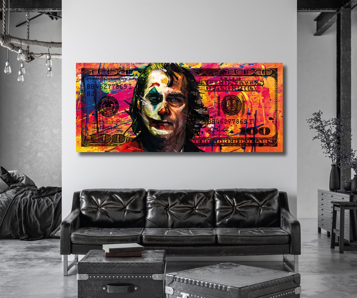 Plexiglas schilderij 160x70cm wanddecoratie The Joker
