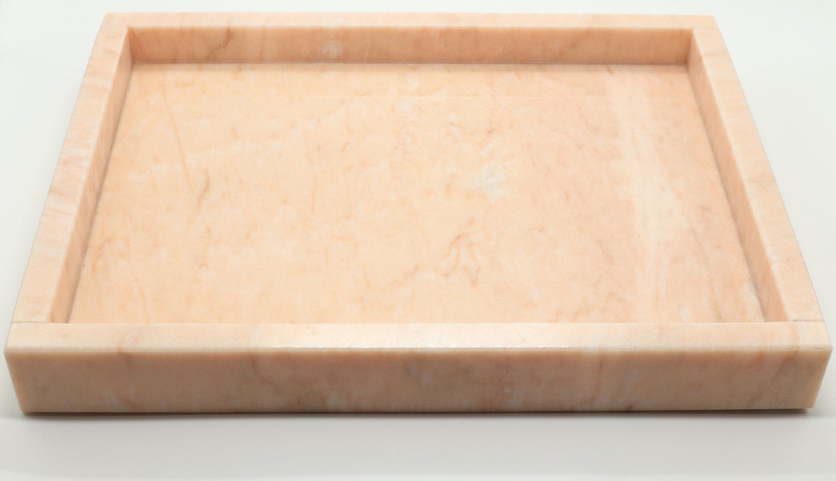 LuxuryQuarry Dienblad-Marmer Serveerschaal - Roos 40x30cm