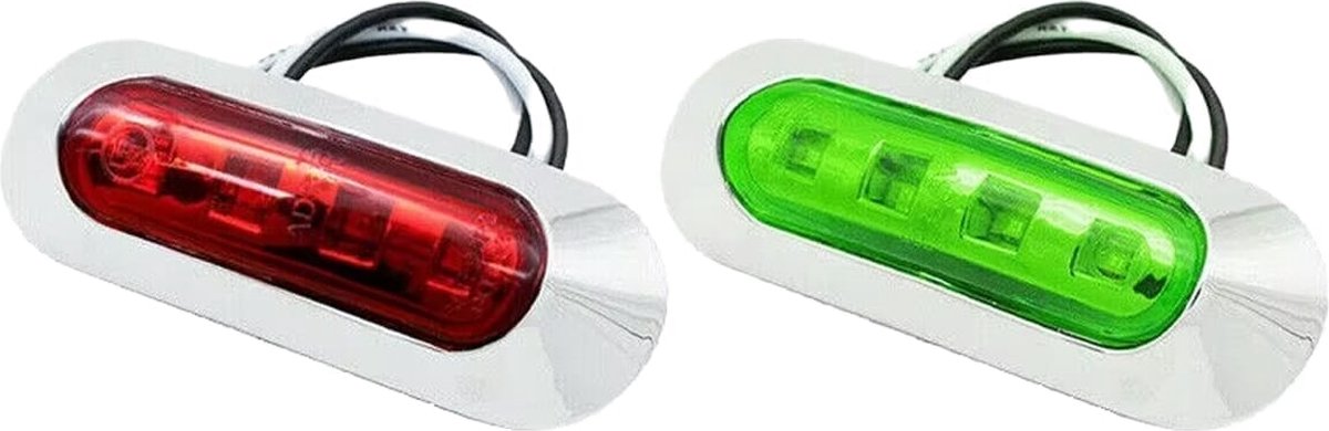 Boot Navigatie Verlichting Set - 12-24V - Rood/Groen