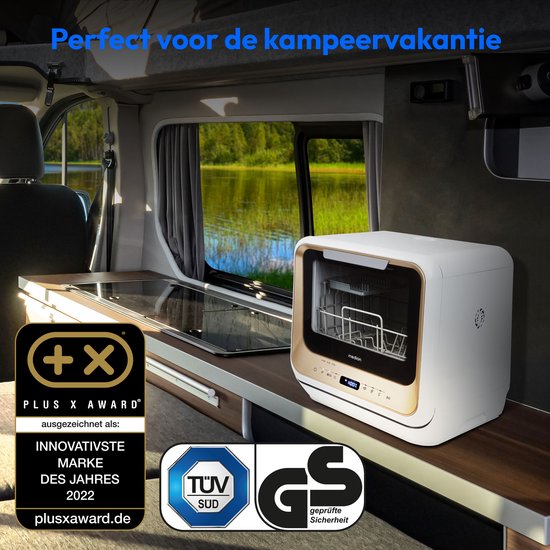 MEDION DWT20 mini vaatwasser – 2 couverts – 6 programma’s