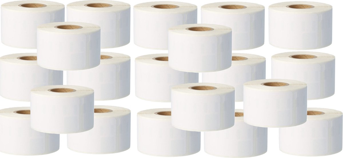 Label Tape Geschikt voor Dymo 99012 | 89 mm x 36 mm | S0722400 - Wit - 260 etiketten per Rol - 20 stuks - Geschikt voor: 310, 320, 330, 400, 450 en 4XL series