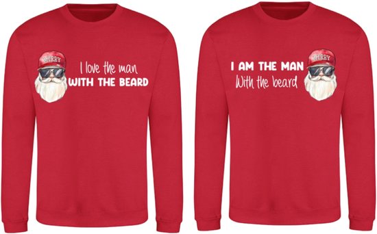 Ensemble assorti de pulls de Noël - Maman et Maman- Mauvais Pulls de Noël pour elle et lui - Taille M