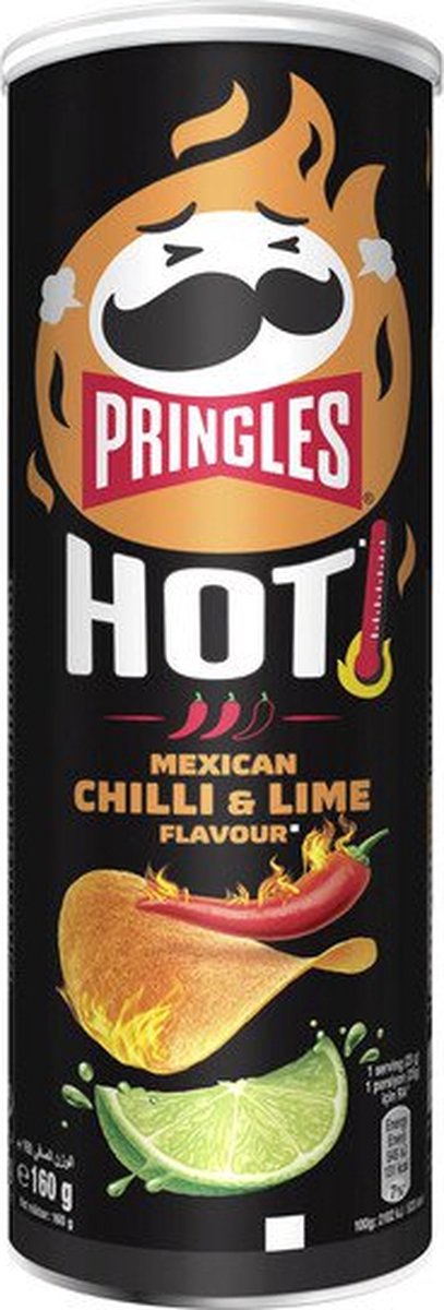 Pringles Hot Mexican Chilli & Lime - 6 x 160 gram