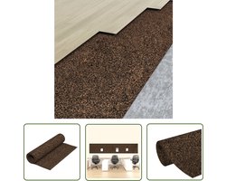 The Living Store Kurkrol Rubberen Kurk - Vloerisolatie - 100x500 cm - 2 mm dik
