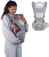 Porte-bébé Ergonomique Lictin - 3 Positions (3,5 à 20 Kg) - Certification CE - Avec Capuche Et Poche - Gris - 7
