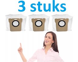 3 x Stofzakken Vervanging voor Dreame L20 Ultra/L10s Ultra/L10 Ultra - grote capaciteit - hoge kwaliteit - Dreame: Bot L20 Ultra Bot L30 Ultra Bot L10s Ultra Bot L10 Ultra Bot L10 Prime Xiaomi: Xiaomi Robot X10 Xiaomi Robot X10 Robot X20+
