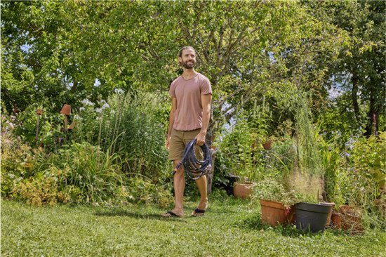 GARDENA Liano™ Life Textielslangset 15 m - Zwart - 1/2 inch - 1 stuk(s) - 18445-20