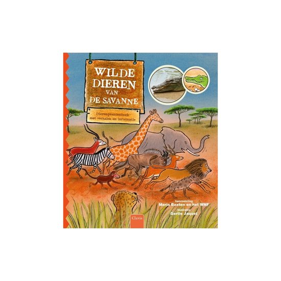 Wilde dieren van de savanne - cover