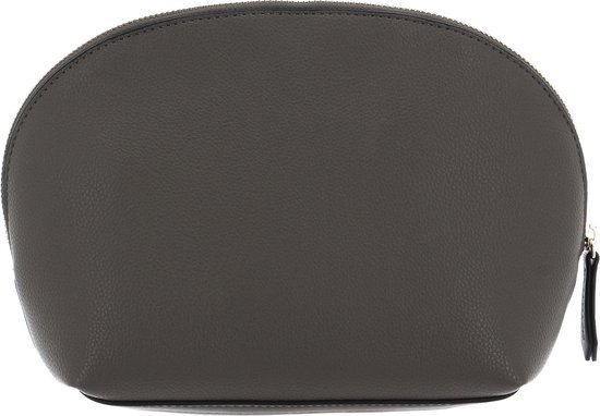 VALENTINO Trousse de maquillage Beauty Morbido Arepa Cosmetic Purse Taupe Gris