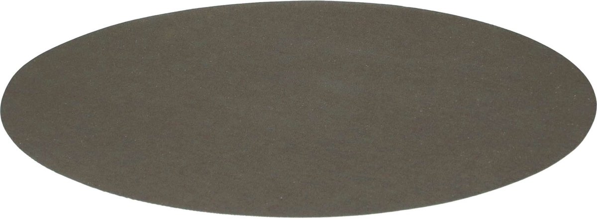 Wicotex Placemats Uni - donker grijs - rond 38 cm - anti slip laag - Teflon coating toplaag
