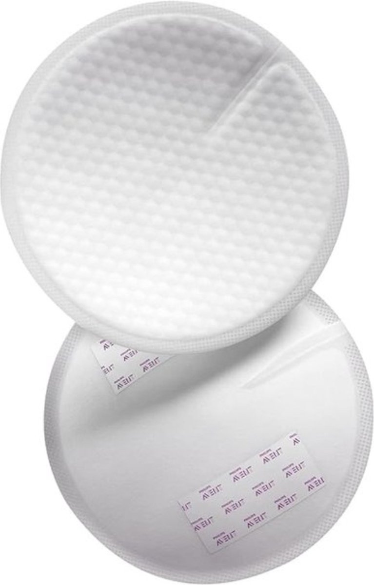 Goedkoopste Philips Avent Borstkompressen - 60 stuks - Extra dun en absorberend - Lekvrij - Ademende buitenlaag - Honingraatbovenlaag - 2 Plakstrips - Afzonderlijk verpakt - SCF254/61