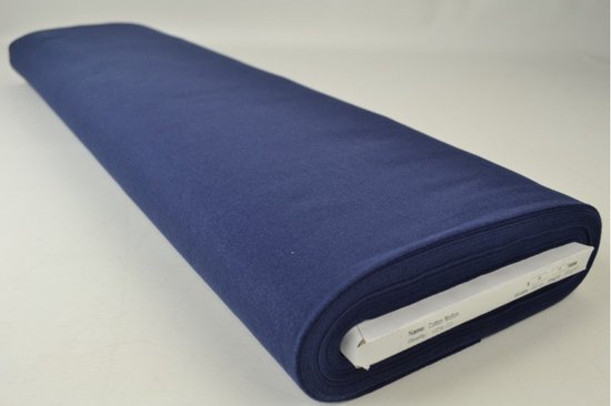 Tissu Molton - Bleu marine - 1 mètre - Au mètre - Largeur 150cm