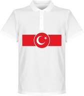 Turkije Banner Polo - Wit - XXXL