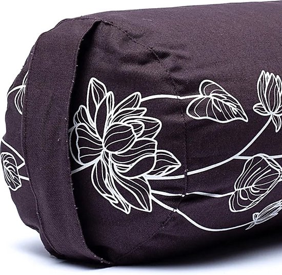 Bolster lotusplant antraciet biokatoen (OCS) van Yogi & Yogini — afbeelding 2