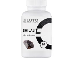 Shilajit met Selenium - 500 mg Shilajit Sabinsa® extract - 20% Fulvinezuur (100mg) - 60% Humuszuur (300mg) - 60 Vegetarische Capsules - Premium kwaliteit - Luto Supplements