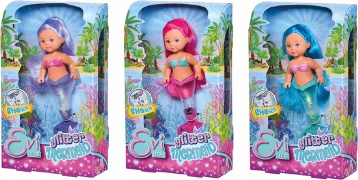 Evi Love glitter zeemeermin