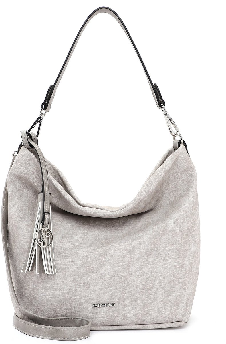 EMILY & NOAH Buideltas E&N Elke ( 62790 ) - Dames handtassen - lightgrey 810