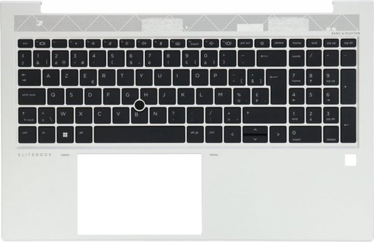 HP Laptop Toetsenbord Azerty BE + Top Cover, BL - Zilver
