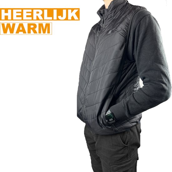 Unisex Elektrisch Verwarmd Vest Voor Dames Heren Wasbaar USB Oplaadbaar Verwarmd Gilet Winter Bodywarmer Jas Gilet Jas Bovenkleding Met Rits Zakken S