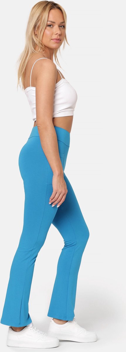 Bellivalini Dames Yogabroek - Sport - Vrijetijdsbroek - Lang - Viscose - Sportbroek - BLV-BLV50-282-YPF - Blauw - M van Bellivalini — afbeelding 5
