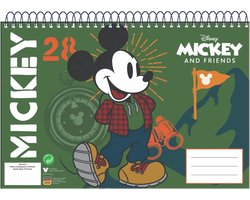 Mickey Mouse - A4 - Spiraal - schetsboek - 30 pagina's - tekenblok