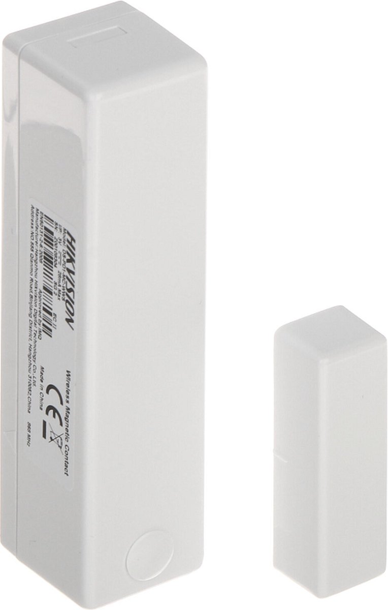 Hikvision® AX DS-PD1-MC-WWS(H)(868M) Magneetcontact - Draadloos RF 868MHz - Sabotagebeveiliging - Raam/Deursensor - Wit