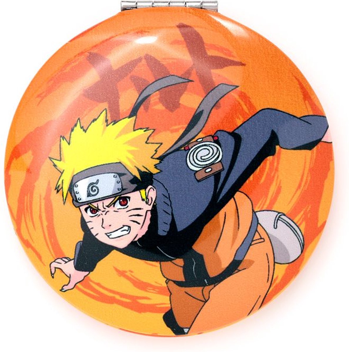 Goedkoopste Spiegeltje Make-Up Compact Klep - Naruto Ninja Manga - Naruto Uzumaki - 6.5x6.5x1cm