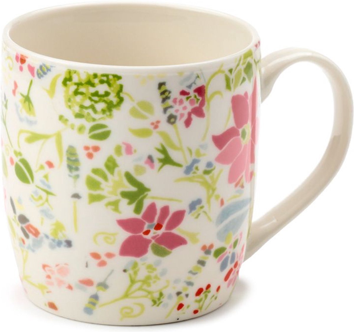 Beker/Mok - Botanic Gardens - Julie Dodsworth - Roze&Blauw - Porselein - 300ml