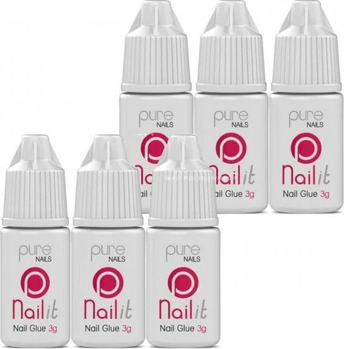 Goedkoopste Instant Nail Glue Pk 6- Nagel lijm- Halo