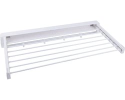 Botec Wanddroogrek inklapbaar - wasrek - droogrek - bespaard ruimte voor compacte ruimtes - 85,5 x 37,5 x 10,7 cm