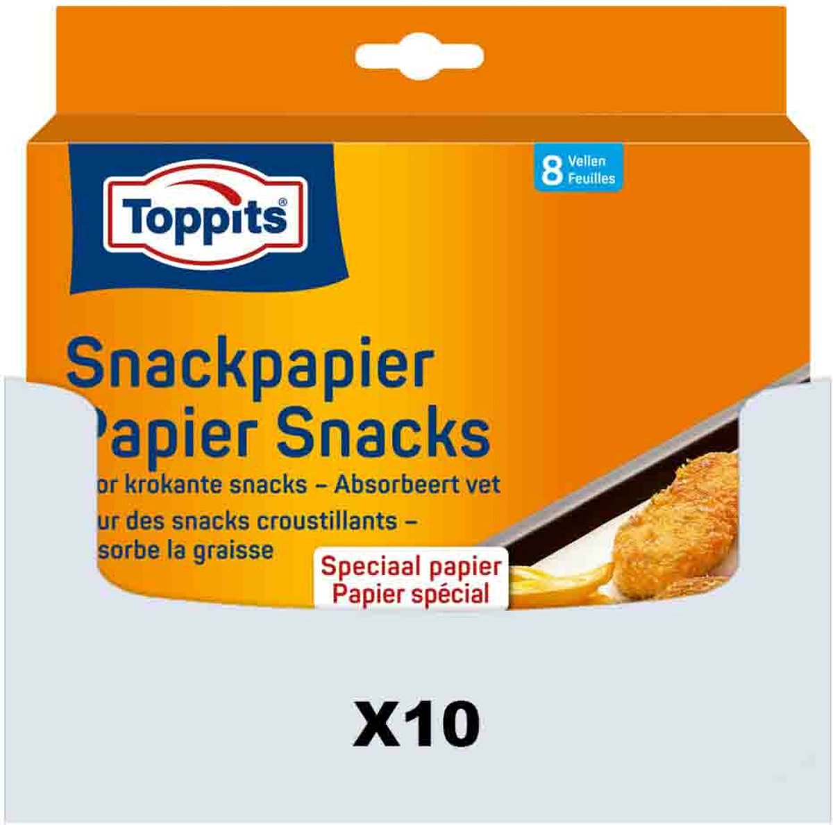 Goedkoopste 10x Toppits Snackpapier Vellen 8 stuks