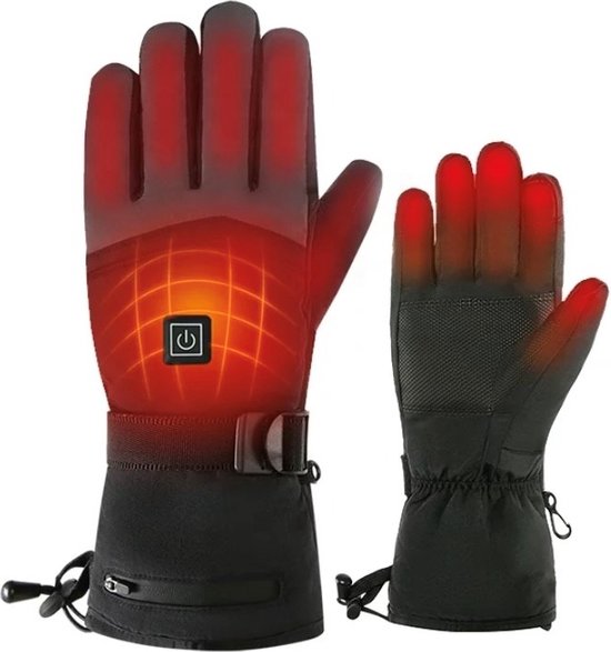 Tergotec verwarmde handschoenen **BEST QUALITY** Maat S/M / oplaadbaar / Unisex / touch tip voor smartphone / 55ºC / Zwart / 4000mAh / Elektrische handschoenen / Heated gloves / Drie warmtestanden