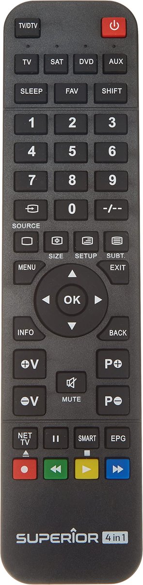 Universele afstandsbediening - mb geroa - superior4in1