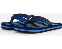 Reef Kids Ahideep Sea Stripes Jongens Slippers - Blauw - Maat 33