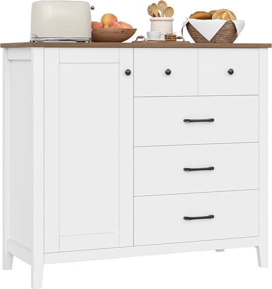 Teahutty Sideboard, keukenkast met 2 laden en 4 deuren