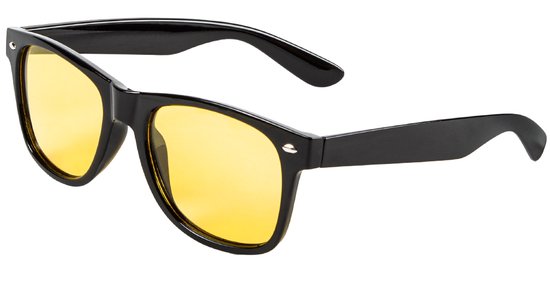 ForDig Nachtbril Auto - Gele bril Night Vision - Unisex - Zwart