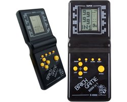 Handheld Spelcomputer Zwart - Retro Spelcomputer - Spelcomputer Voor Kinderen - Spelcomputer Met Spelletjes - Classic game - Retro spel - Retro Game Stick - Blokken