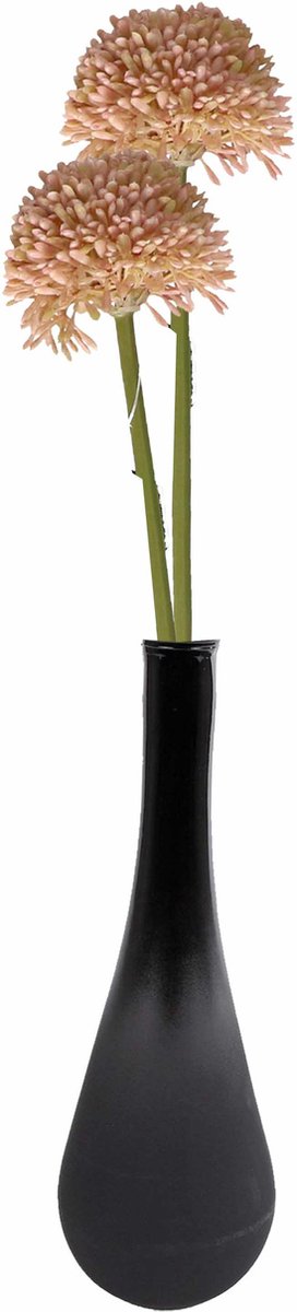 Bellatio Design Sierui Globemaster kunstbloem - 2x - losse stelen - zalmroze - 44cm - Natuurlijke uitstraling