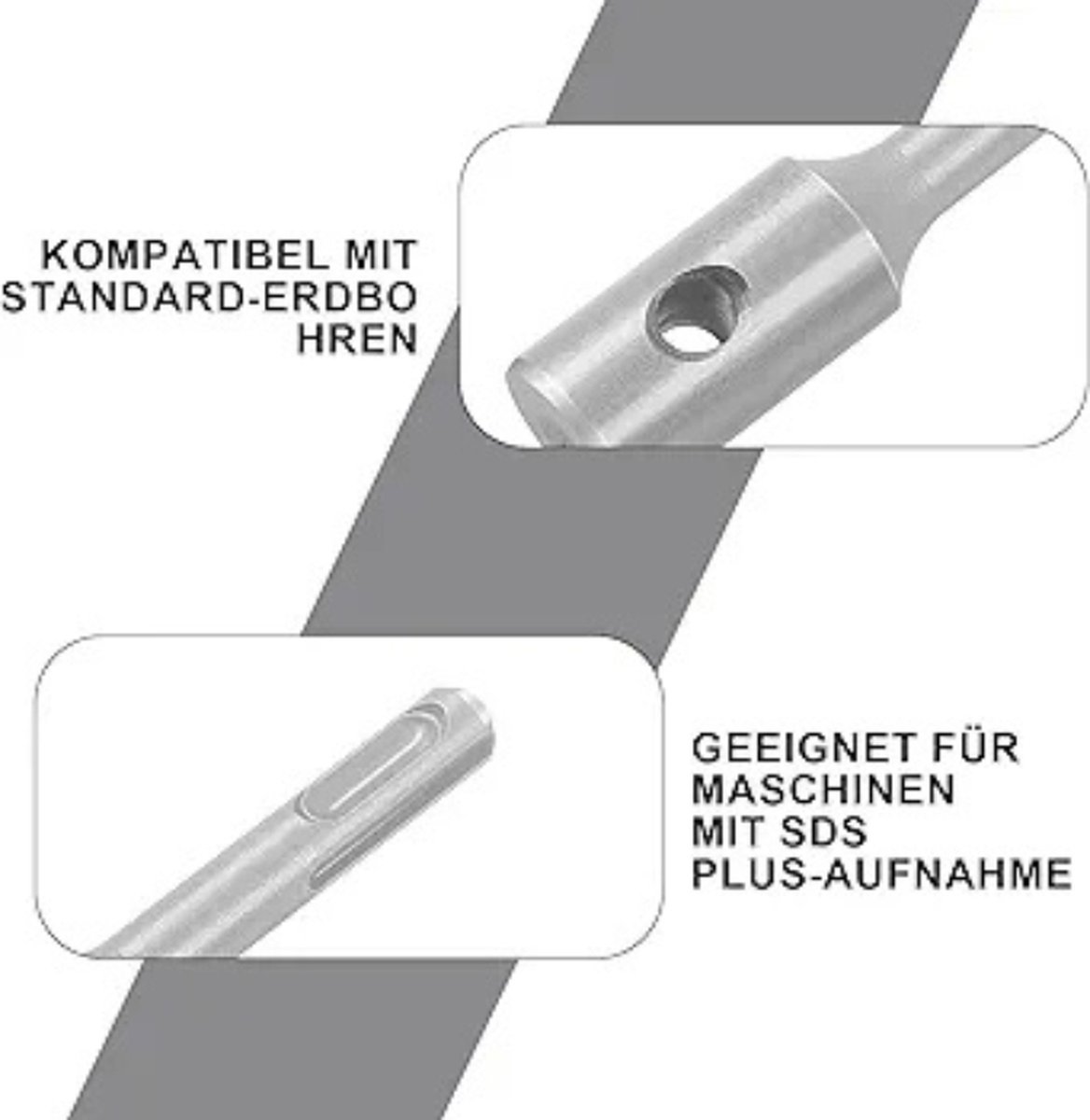 SDS adapter, met boor en uitdrijfspie | Sander Vunderink