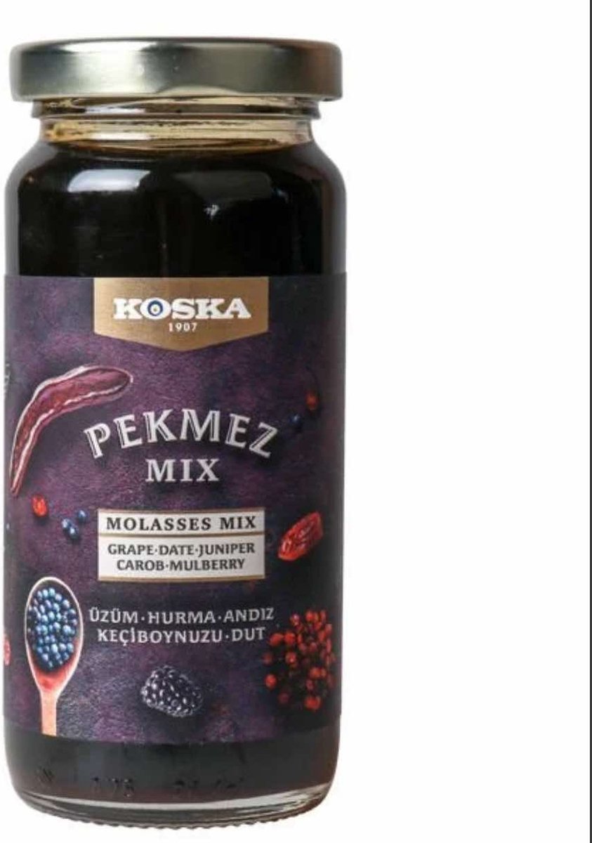 Goedkoopste Koska Pasta Gemengde Melasse Druif Moerbei Johannesbrood Dadel Eed bevat Vitamines en Mineralen Versterkt het immuunsysteem Geschikt voor volwassen en kinderen 300 gr