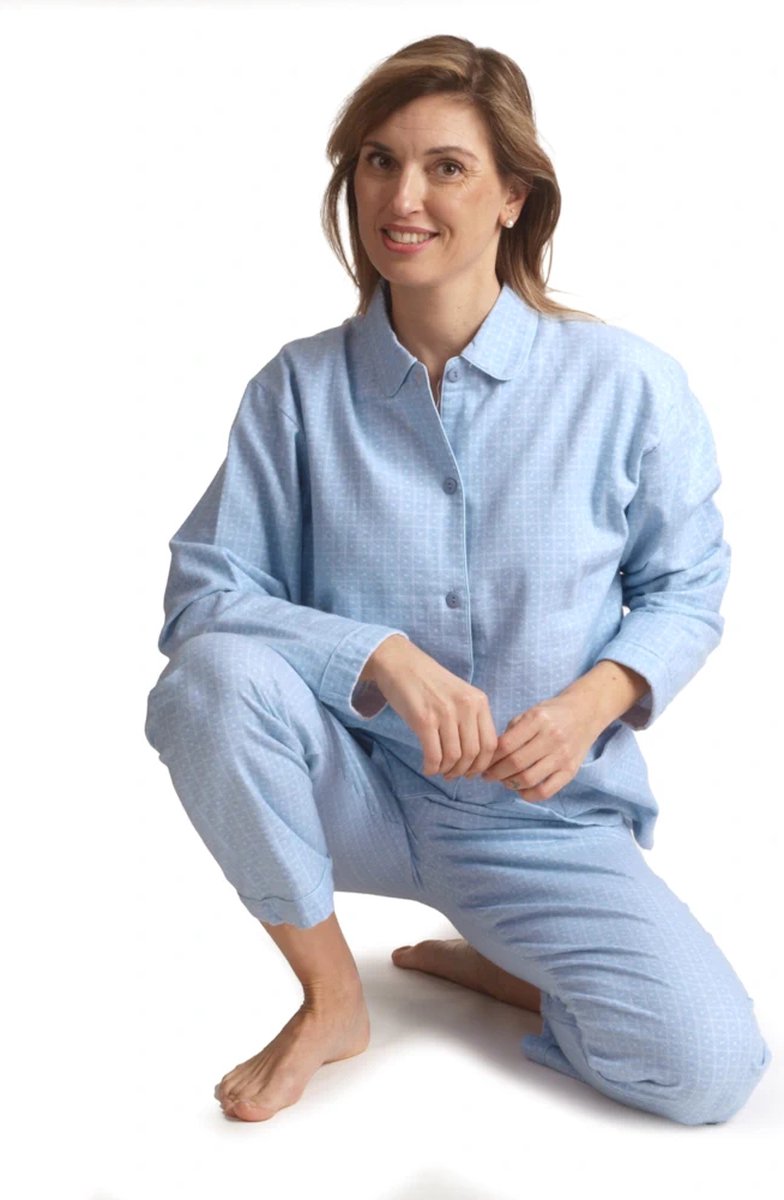 Lunatex flanel dames pyjama - Winter Coloured