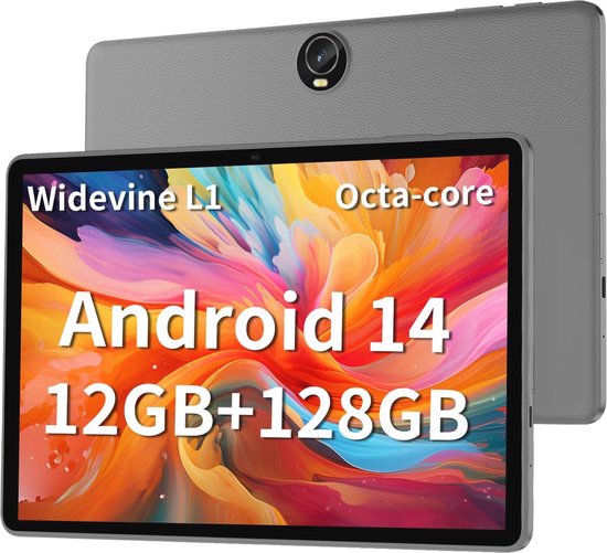 Android tablet - 11 inch HD Display - 12 GB RAM - 128 GB opslag