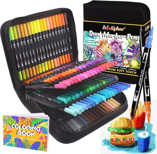 Carioca penseelstift aquarel ophangdoosje met 12 stuks