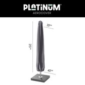 Platinum AeroCover - Middenstokparasolhoes - H215x30/40cm - tot Ø 4m en 2,75x2,75m - Met rits en stok - Ademend - Waterproof - Hoge kleurechtheid