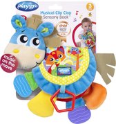 Playgro Muzikale Bijtboekje Clip Clop Paard - Activiteitenboekje - Baby voorleesboekje - Voelboek - -Speelgoed Baby - Speelgoed 1 jaar